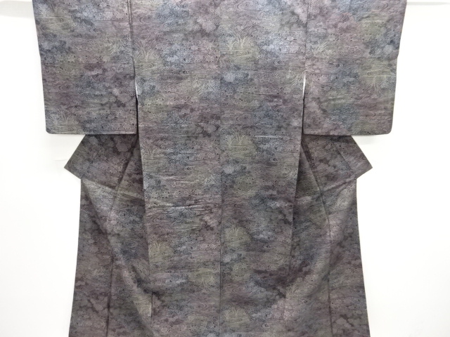 JAPANESE KIMONO / ANTIQUE KIMONO / TAISHO ROMAN / EGASUMI & FLOWER